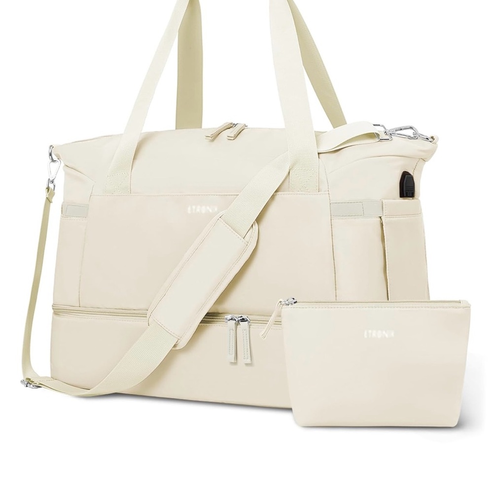 Cream Travel Bag Set
